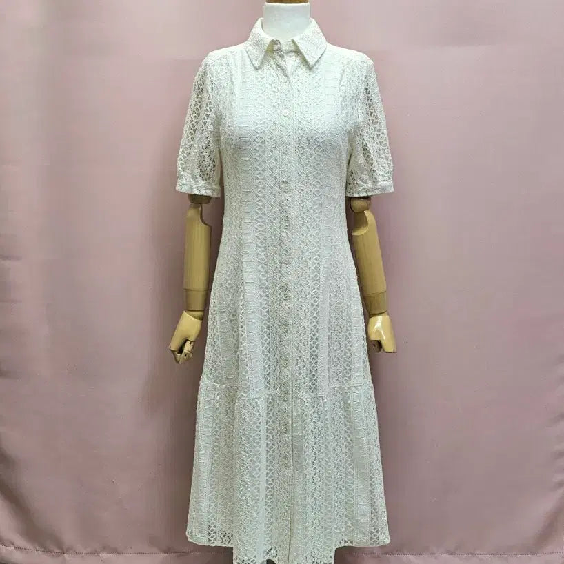 [BUNJANG] Maria Curchi Lace Long Dress / 마리아꾸르끼 레이스 롱원피스