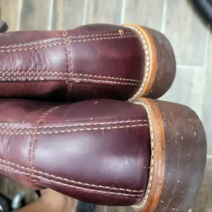 [BUNJANG] Chippewa Burgundy Leather Boots / 치페와 Burgundy 가죽 부츠