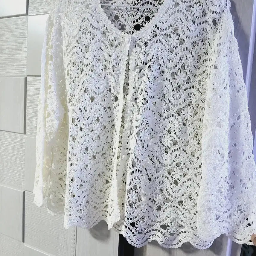 [BUNJANG] Hand-knitted Cardigan / 손뜨개 가디건