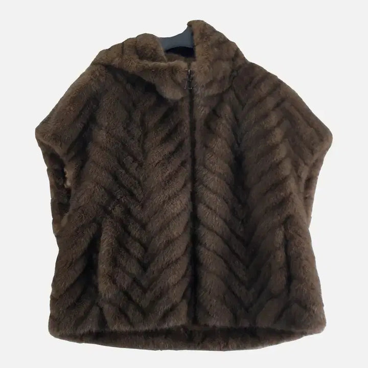 [BUNJANG] Riabell Brown Fur Coat M9804 / 리오벨 브라운 여자 퍼 털코트 90-160 M9804