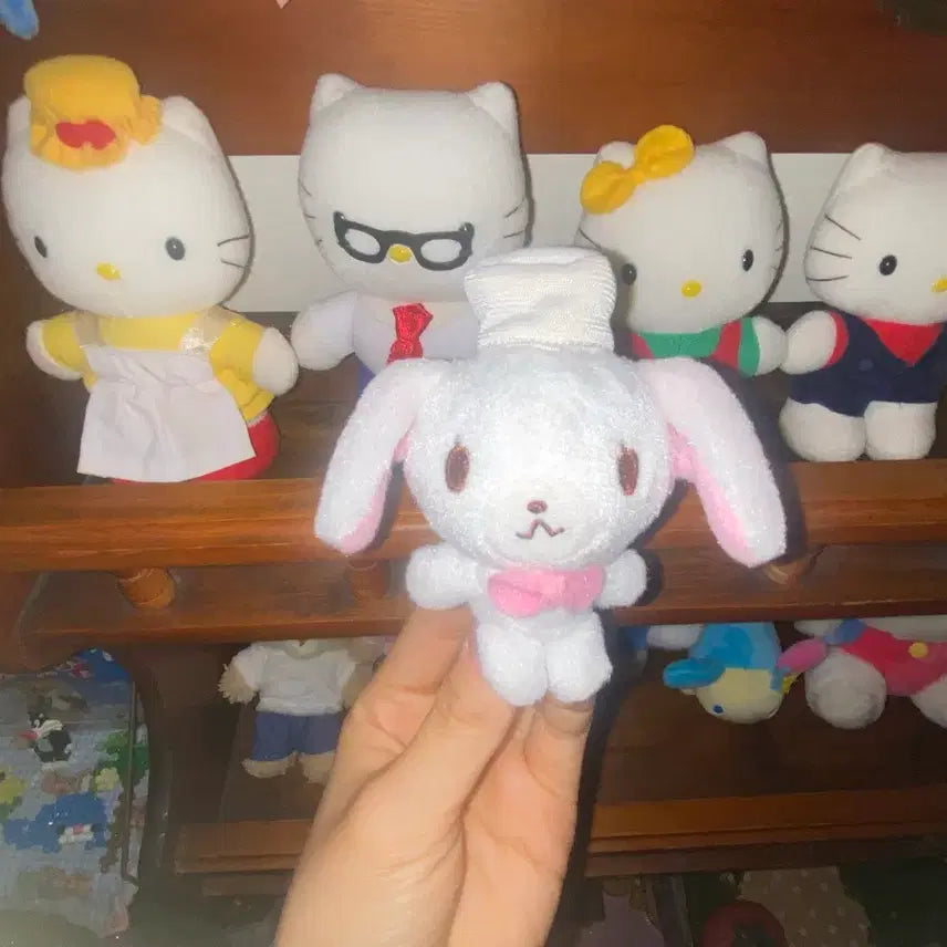 [BUNJANG] Sugabunnies Shiro Usagi Classic 2007 Mini Plush / 레어! 2007 일본 고전 슈가바니즈 시로우사 인형 똥사이즈 미니 소형