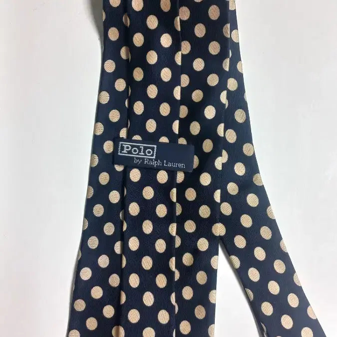 [BUNJANG] Polo Ralph Lauren 100% Silk Dot Pattern Necktie / 폴로 랄프로렌 100% silk 넥타이