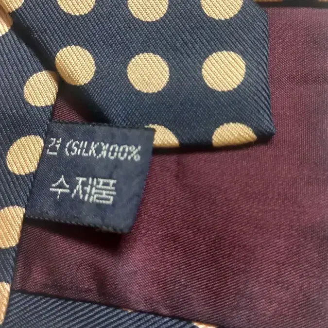 [BUNJANG] Polo Ralph Lauren 100% Silk Dot Pattern Necktie / 폴로 랄프로렌 100% silk 넥타이