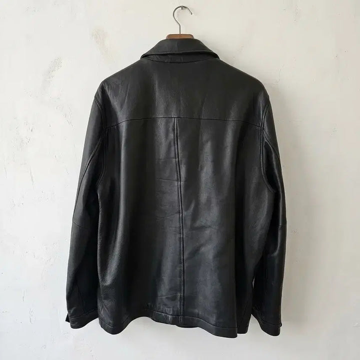 [BUNJANG] Giordano Jeans Leather Jacket XL / 지오다노진스 가죽 자켓 XL