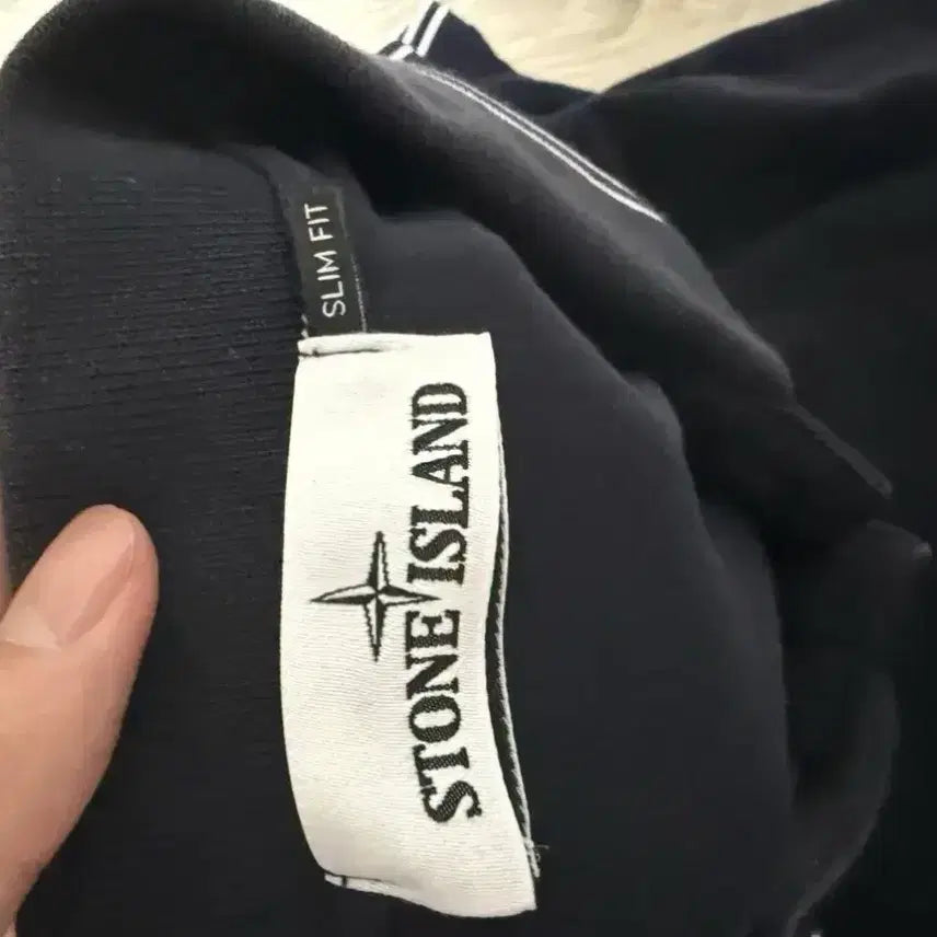 [BUNJANG] Stone Island Navy Pique Polo Shirt M / 스톤아일랜드 네이비 피케 폴로셔츠 m