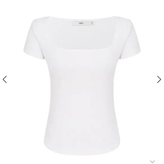 [SOLD OUT] 에테른 하프 슬림 스퀘어넥 티셔츠