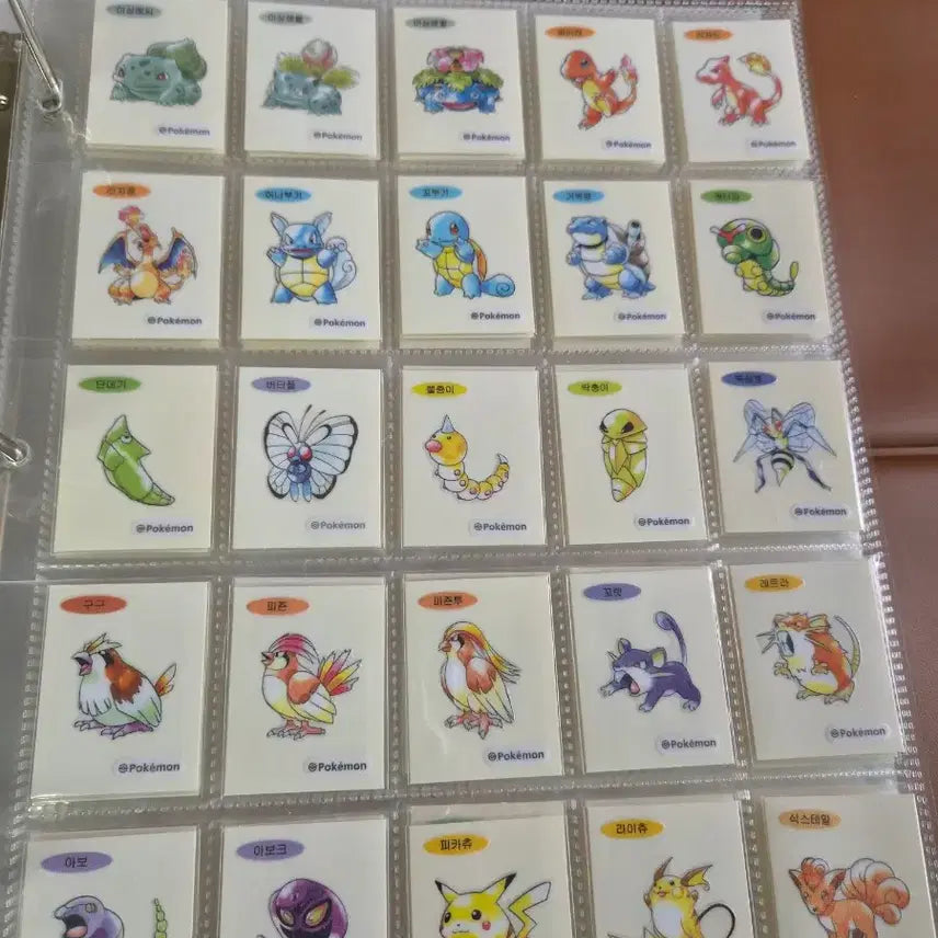 [BUNJANG] Pokemon Artwork Ttibusil Set 100 Types Complete / 포켓몬 아트워크 띠부씰 100종 전종