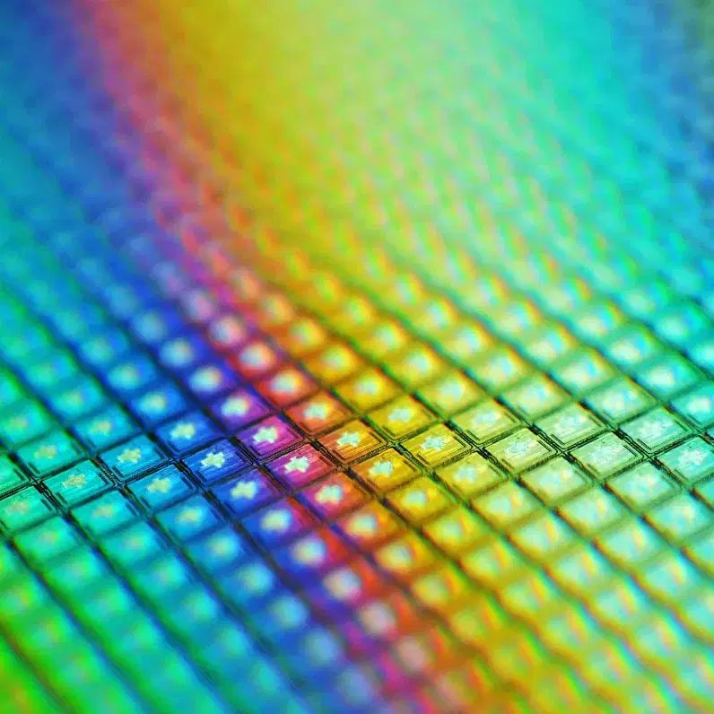 [BUNJANG] Semiconductor Silicon Wafers (2 Sheets) - 8-inch &amp; 12-inch / 반도체 실리콘  웨이퍼 2장 / 교육 연구 전시 인테리어 소품