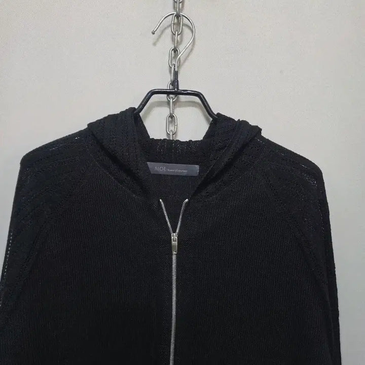 [BUNJANG] MOE Lightweight Knit Hooded Zip-Up / 모에 moe 니트  후드 집업(얇음)