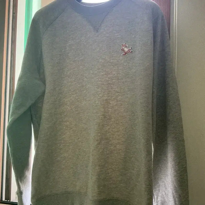 [BUNJANG] Maison Kitsuné Fox Embroidery Sweatshirt Grey XL / 메종키츠네 폭스 자수 맨투맨 그레이 XL