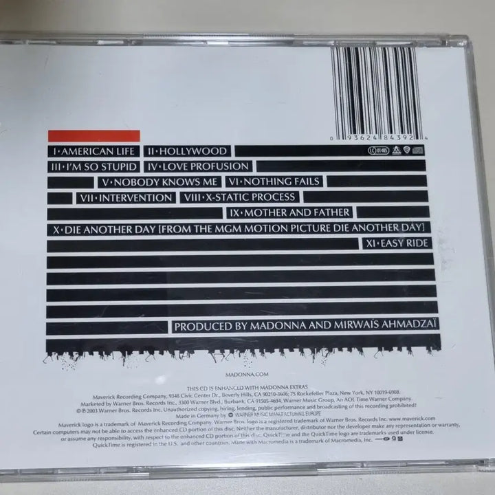 [BUNJANG] Madonna American Life (Unsealed CD) / 마돈나 9집 American Life (개봉 CD)