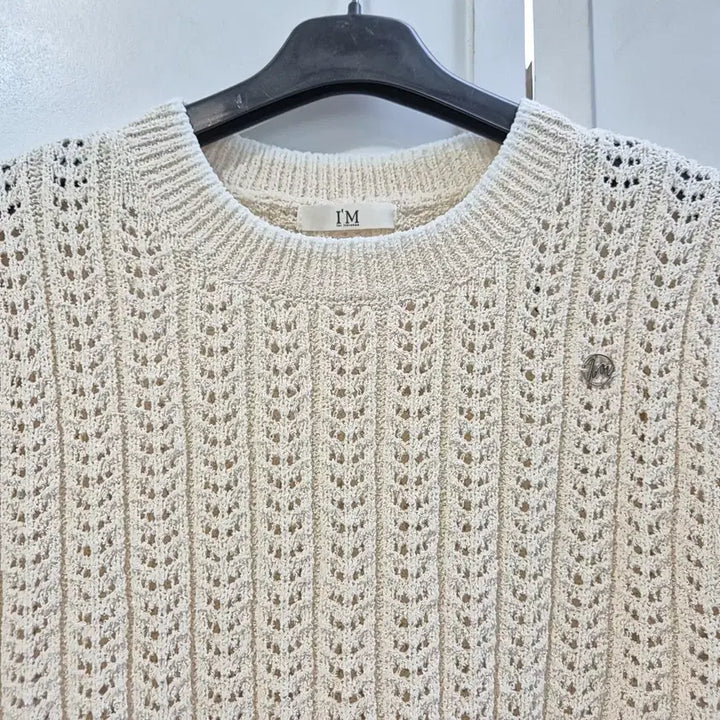 [BUNJANG] IT MICHAA Punch Short Sleeve Knit Sweater / 잇미샤 펀칭 반팔 니트 스웨터