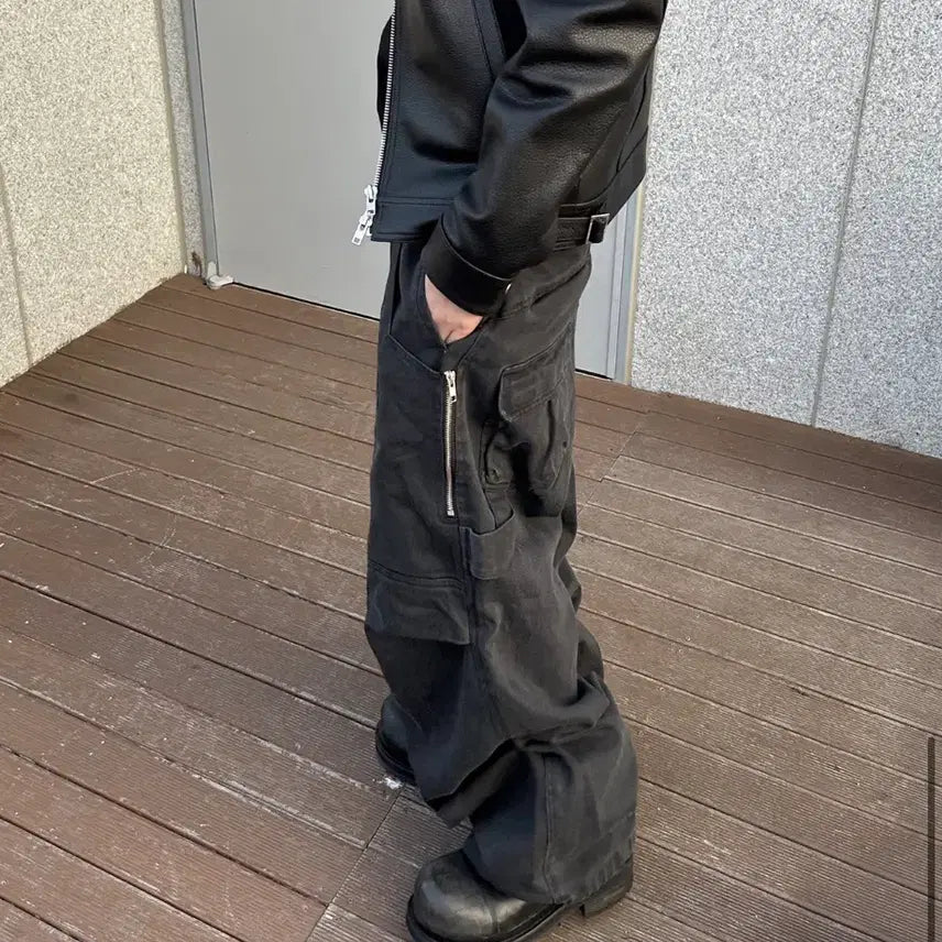 [BUNJANG] Kamien Ground Pants Washed Black / [2]카미엔 그라운드 팬츠 워시드 블랙