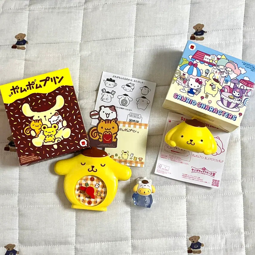 [BUNJANG] Sanrio Pompompurin McToy 2 Types + Ice Gacha Set / 산리오 폼폼푸린 맥토이 2종세트+얼음(아이스)가챠