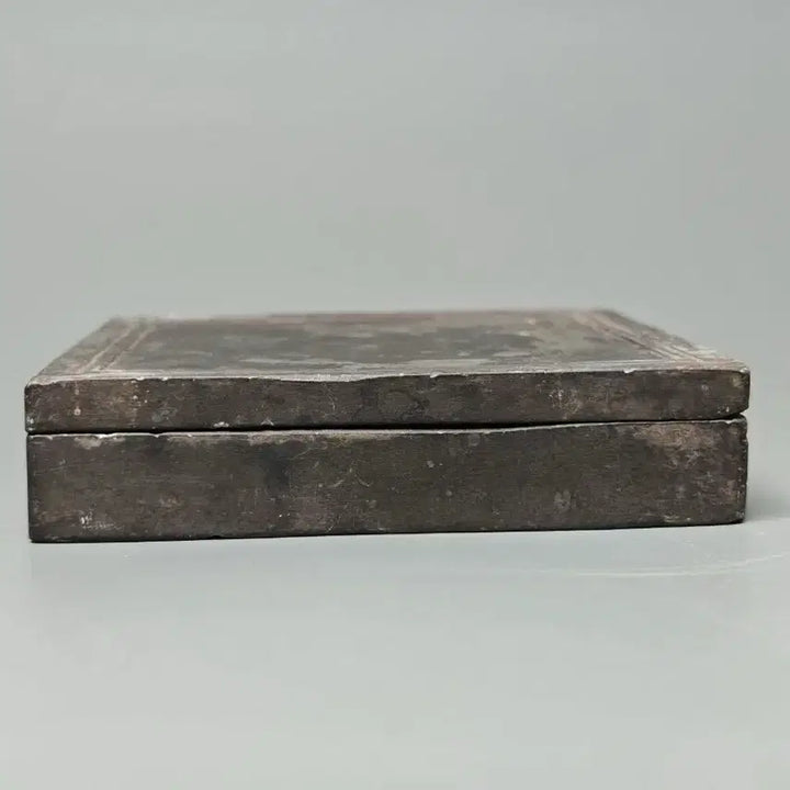 [BUNJANG] Genuine Republic Era Square Inkstone (Seoyeon) - Antique Stationery Collectible / [진품] 민국 실용형 사각형 석연 벼루 골동품 문방사우 수집품