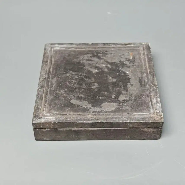 [BUNJANG] Genuine Republic Era Square Inkstone (Seoyeon) - Antique Stationery Collectible / [진품] 민국 실용형 사각형 석연 벼루 골동품 문방사우 수집품