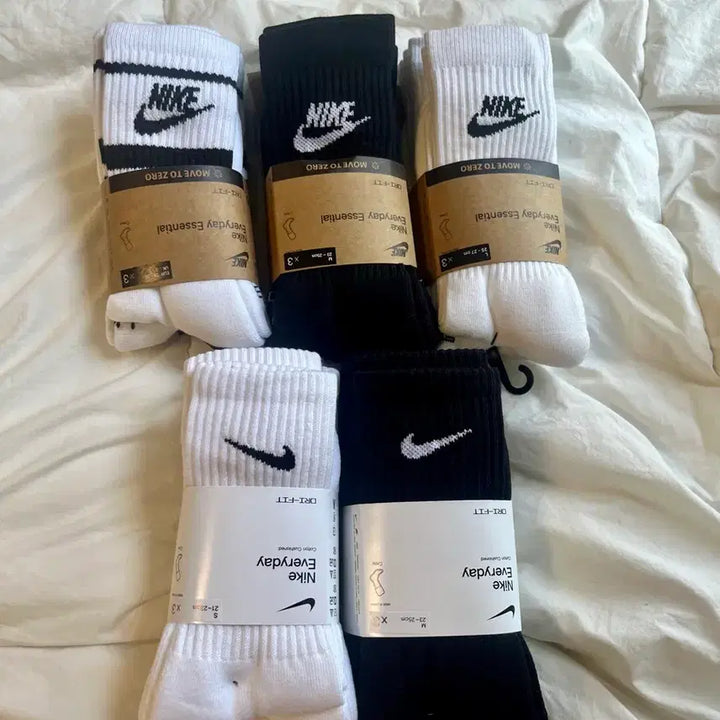 [BUNJANG] Nike Authentic 3-Pair Crew Sock Set / 매장판 정품 나이키 남녀 양말 3켤레 1세트