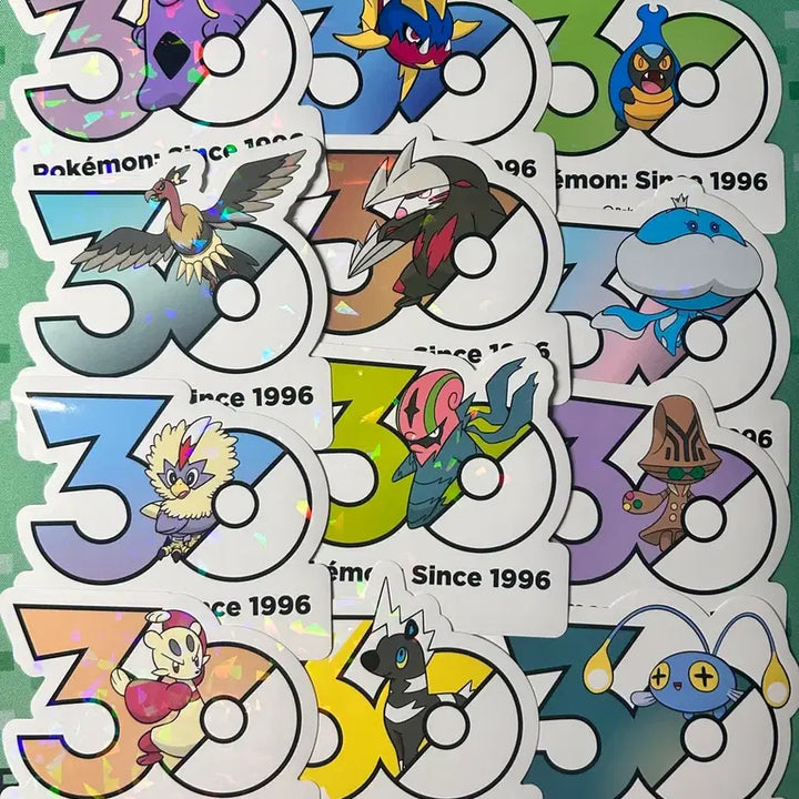 [BUNJANG] Pokemon 30th Anniversary Logo Stickers / 포켓몬 30주년 로고 스티커 판매/교환