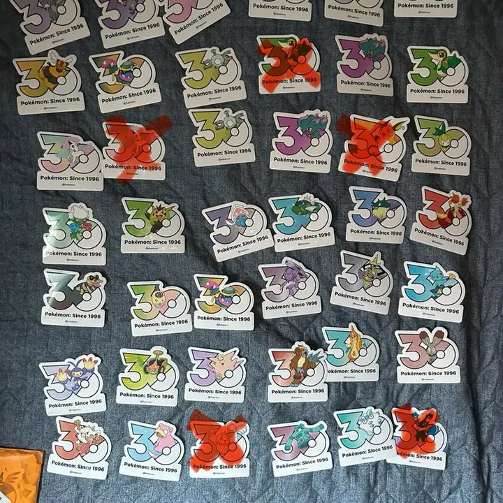 [BUNJANG] Pokemon 30th Anniversary Stickers / 포켓몬 30주년 기념 스티커 판매/교환