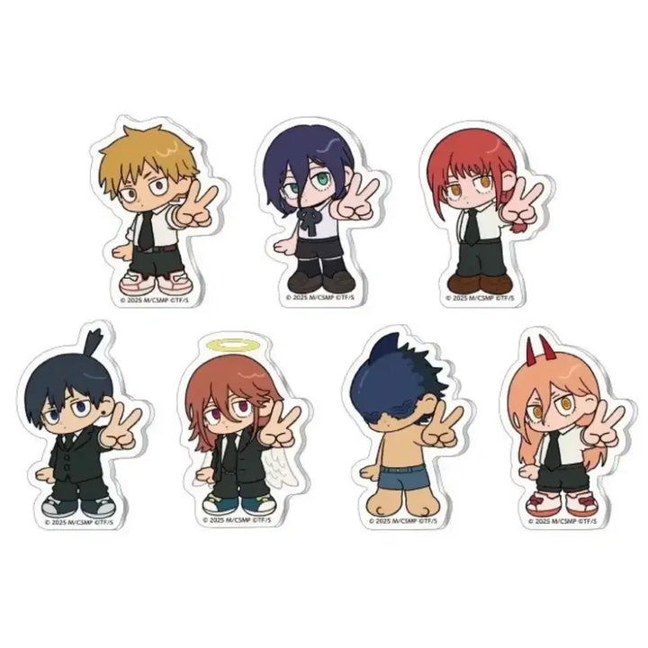 [BUNJANG] Chainsaw Man Acrylic Sticker Set (Sealed) / 체인소맨 아크릴 스티커 미개봉 레제 덴지 아키 천사 파워 마키마