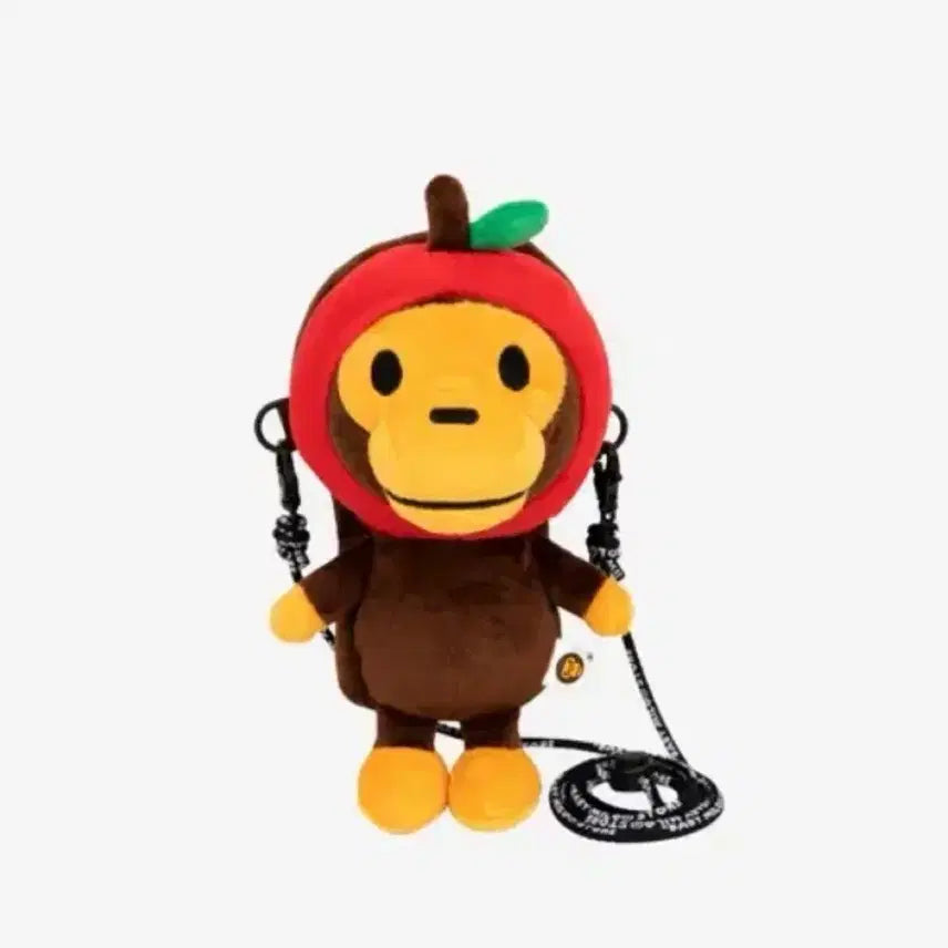 [BUNJANG] BAPE BABY MILO Plush Mobile Bag Red / 베이프 베이비 마일로 플러시 모바일 백 레드