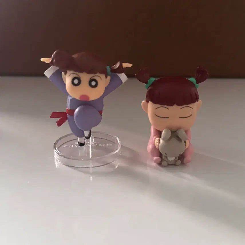 [BUNJANG] Crayon Shin-chan Glass Figure 2 Types Set / 짱구는못말려 유리피규어 2종 세트