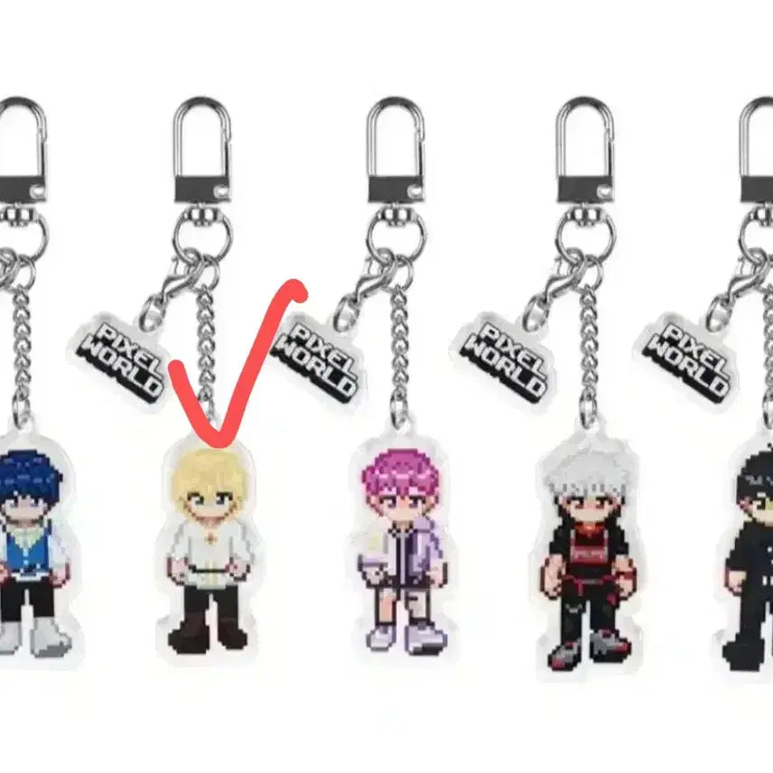 [BUNJANG] PLAVE Noah Pixel World Keyring Unsealed / 플레이브 노아 키링 픽셀월드 개봉