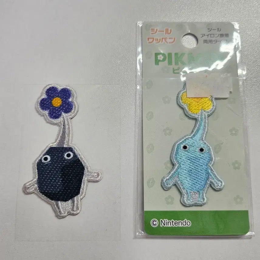 [BUNJANG] Pikmin Embroidered Wappen Patch Seal (Rock, Ice) / 피크민 아플리케 자수 와펜 패치 씰(바위 얼음)