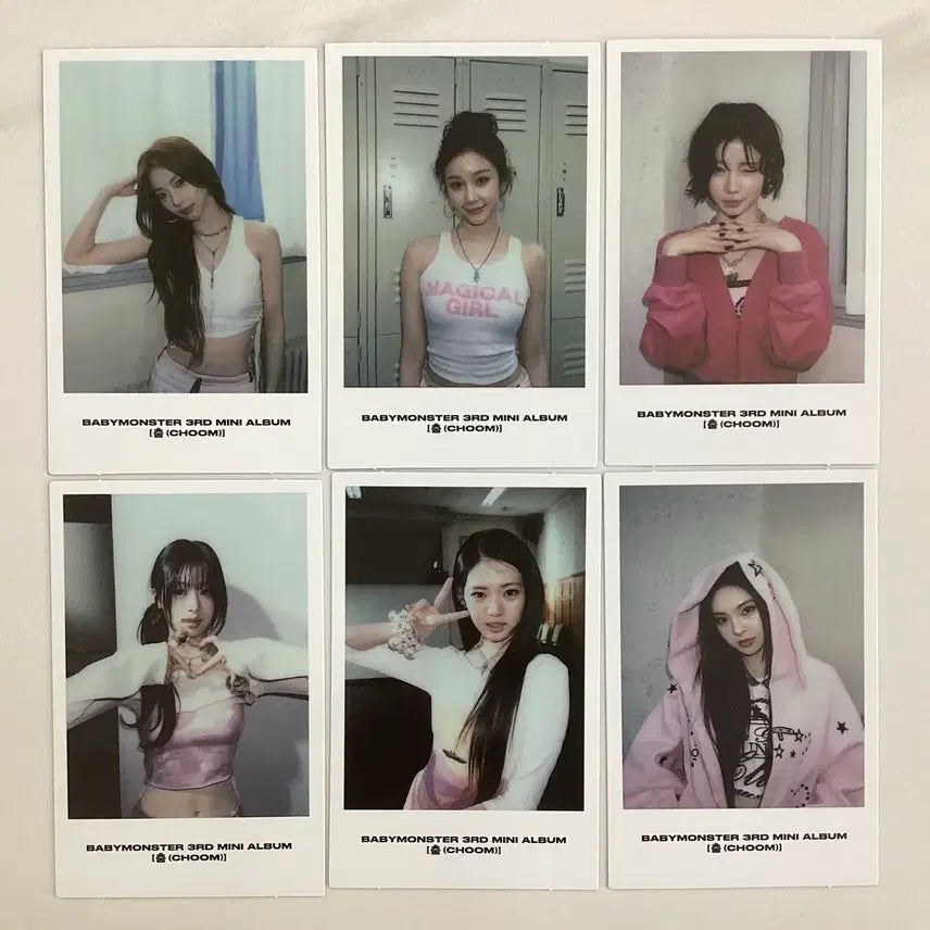 [BUNJANG] BABYMONSTER Weverse Special POB Polaroid Bundle Set / [1세트남음6장일괄]베이비몬스터 위버스특전 폴라로이드 판매