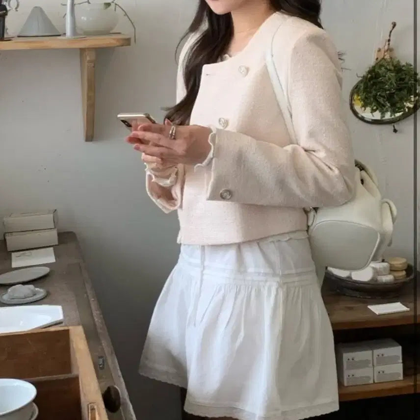 [BUNJANG] ONDEMIN Tweed Pink New Arrival / 택있는 새상품) 온드민 트위드 핑크