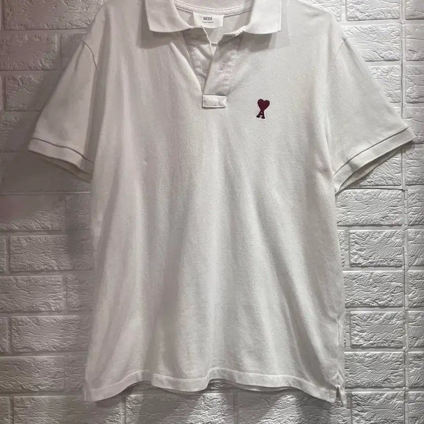 [BUNJANG] AMI Paris Short Sleeve Polo Shirt / AMI 아미 반팔 카라티