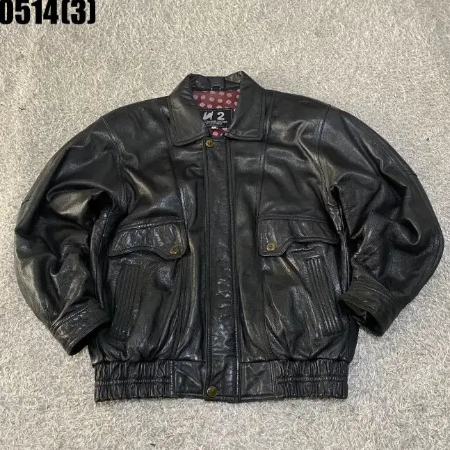[BUNJANG] Vintage Leather Jacket / 빈티지 레더 가죽 자켓