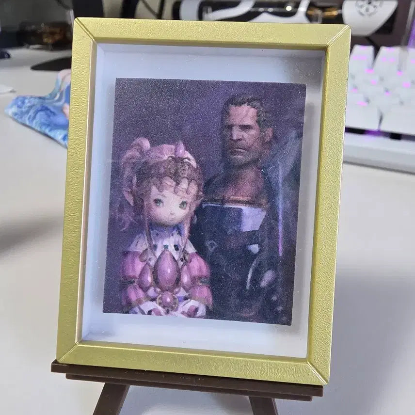 [BUNJANG] Final Fantasy XIV Nanamo Portrait Framed Magnet / [정품] 파판14 나나모 액자 초상화 마그넷