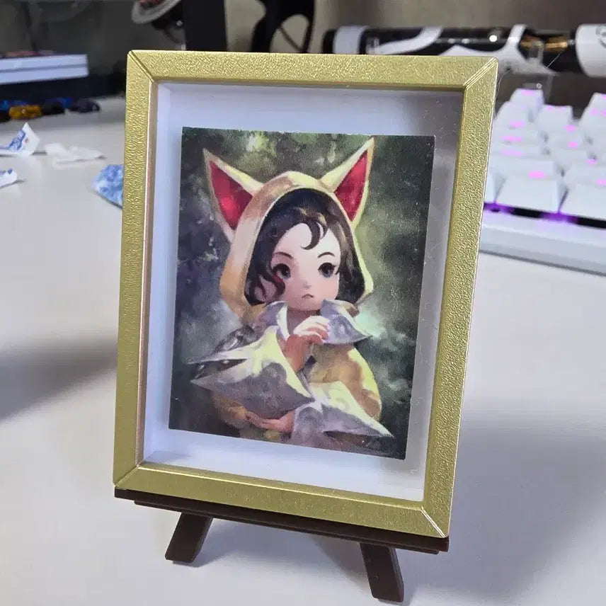 [BUNJANG] Final Fantasy XIV Kururu Portrait Frame Magnet (Official) / [정품] 파판14 쿠루루 액자 초상화 마그넷