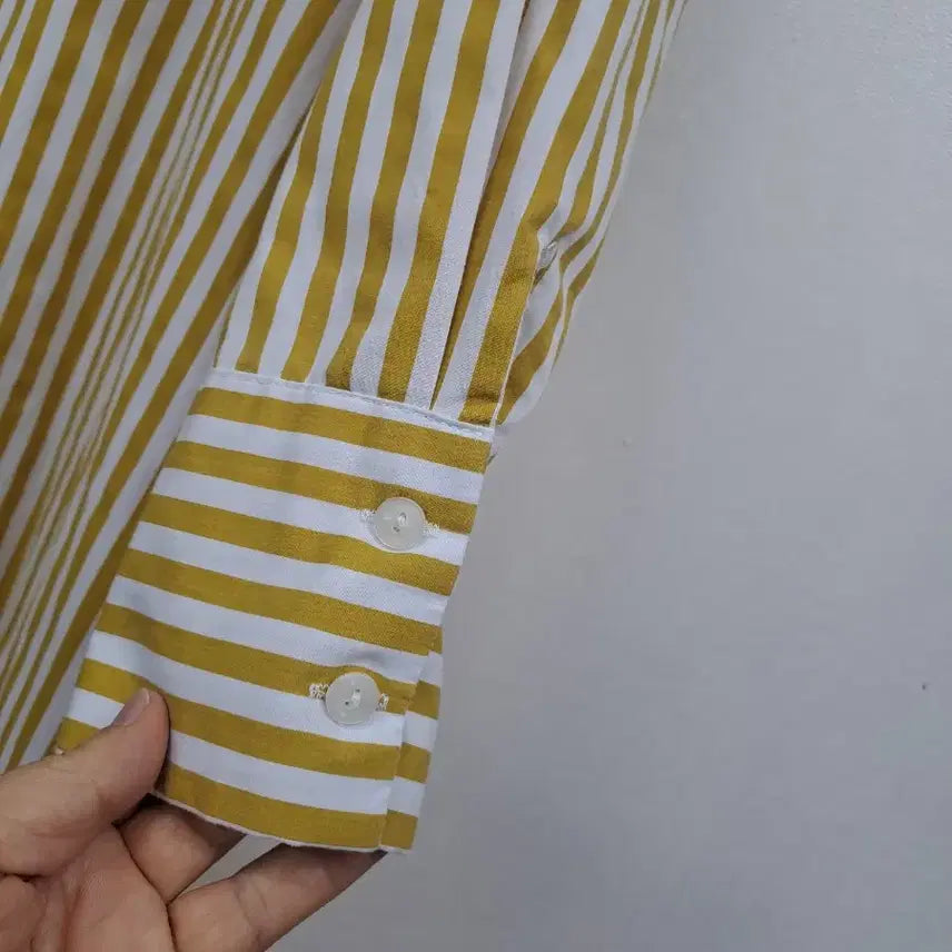 [BUNJANG] Stripe Long Shirt Dress / 스트라이프 롱셔츠66~작77