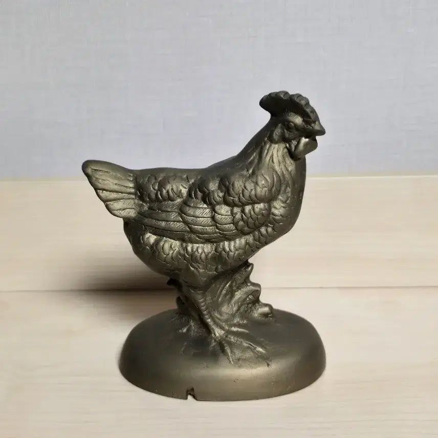[BUNJANG] Vintage Brass Rooster Figurine / 빈티지 동합금 닭 장식품