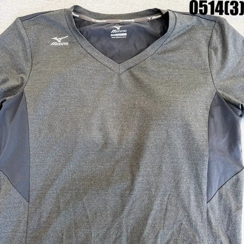 [BUNJANG] Mizuno Functional Short Sleeve T-Shirt Grey L / 미즈노 기능성 반팔 티셔츠 그레이 L 0514