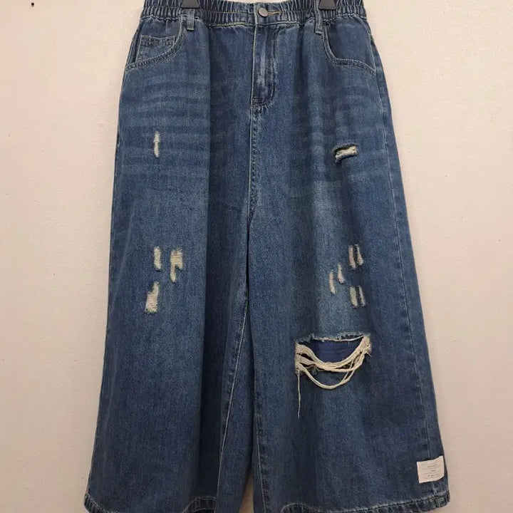 [BUNJANG] Vintage Denim Culottes (Size 30-32) / 빈티지 데님 치마바지30~32미사용