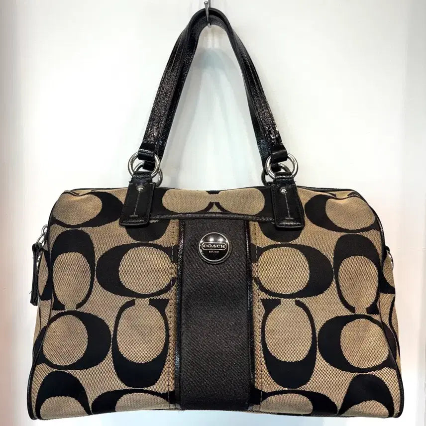 [BUNJANG] Coach Signature Boston Bag / 코치 시그니처 보스턴백