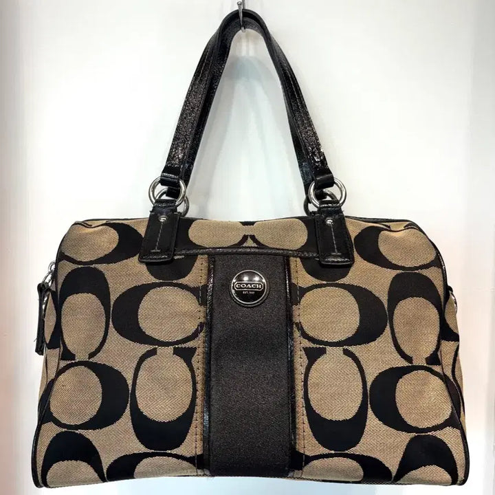[BUNJANG] Coach Signature Boston Bag / 코치 시그니처 보스턴백