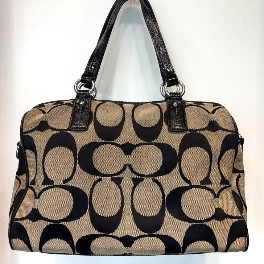 [BUNJANG] Coach Signature Boston Bag / 코치 시그니처 보스턴백