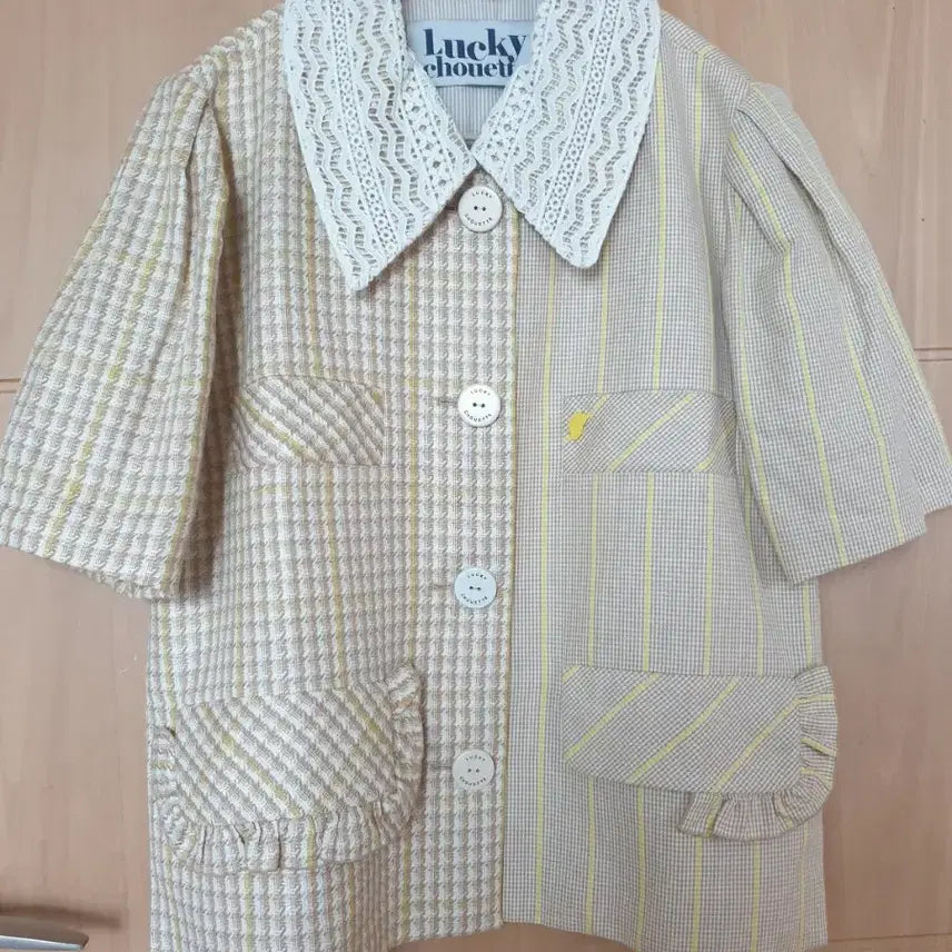 [BUNJANG] Lucky Chouette Lace Embroidery Jacket / 럭키슈에뜨 레이스자수 자켓