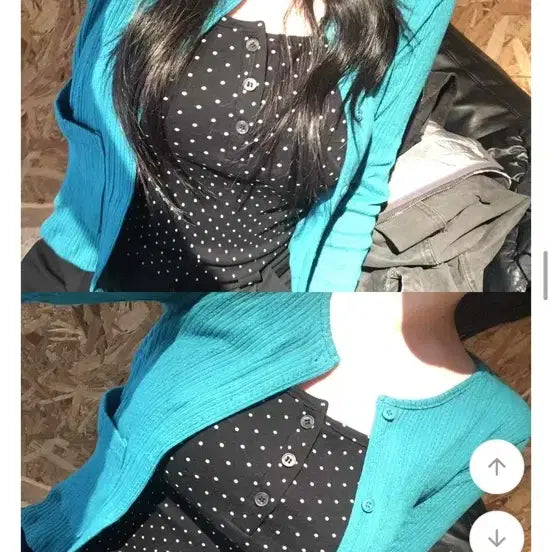 [BUNJANG] Slim Fit Pocket Ribbed Cropped Cardigan / 슬림핏 포켓 크롭 골지 가디건