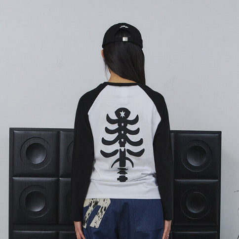 [BUNJANG] Magnesium Carbonate Raglan Black Long Sleeve / (새상품) 탄산마그네슘 나그랑 본 롱슬리브 블랙