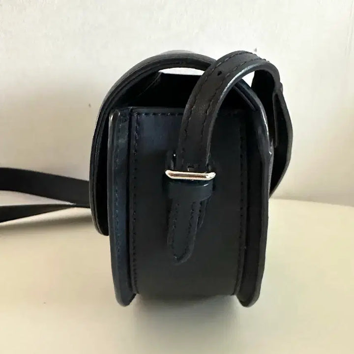 [BUNJANG] Vunque Leather Shoulder Bag (Deep Navy) / 분크 가죽 숄더백 (딥네이비)