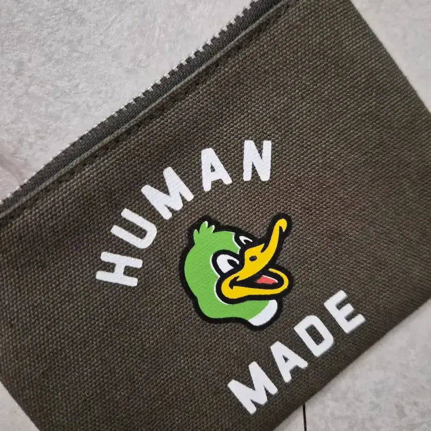 [SOLD OUT] 휴먼메이드 오리 파우치 올리브 카키색 (새상품)