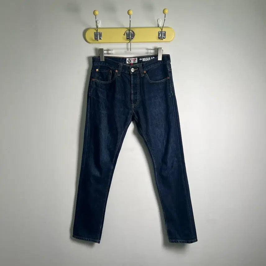 [BUNJANG] AAPE by A Bathing Ape Raw Denim Regular Fit Pants / AAPE 베이프 레귤러 핏 생지 데님 팬츠 30