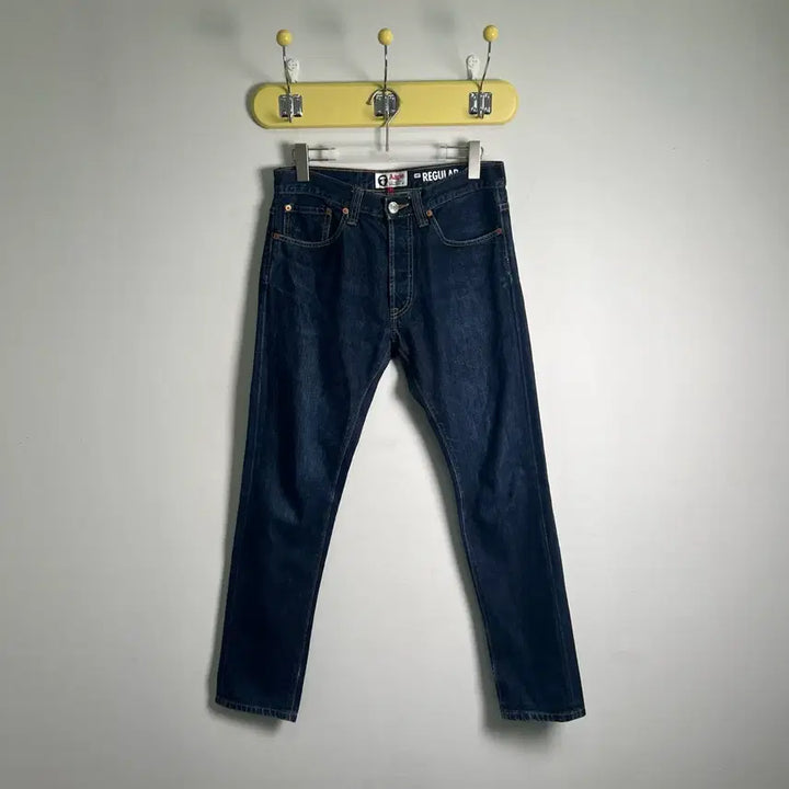 [BUNJANG] AAPE by A Bathing Ape Raw Denim Regular Fit Pants / AAPE 베이프 레귤러 핏 생지 데님 팬츠 30