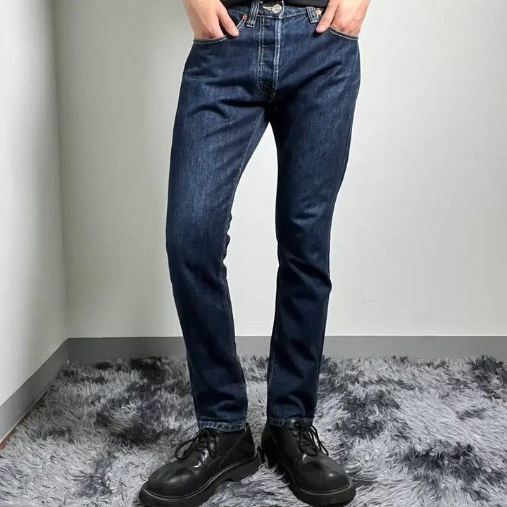 [BUNJANG] AAPE by A Bathing Ape Raw Denim Regular Fit Pants / AAPE 베이프 레귤러 핏 생지 데님 팬츠 30