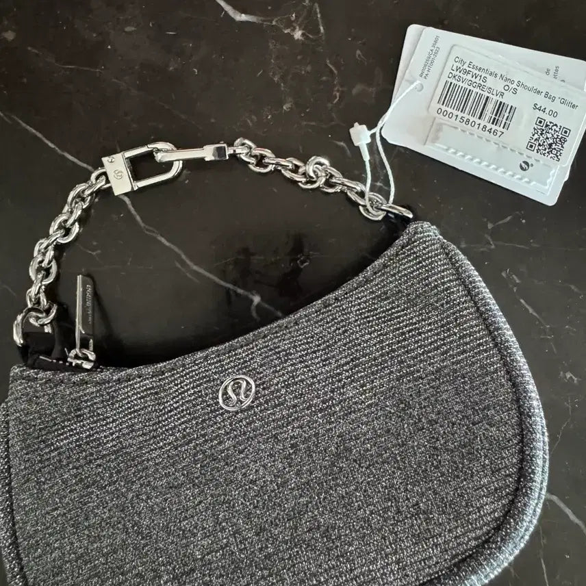 [BUNJANG] Lululemon Nano Glitter Bag Silver / 룰루레몬 나노 글리터백 (새상품)